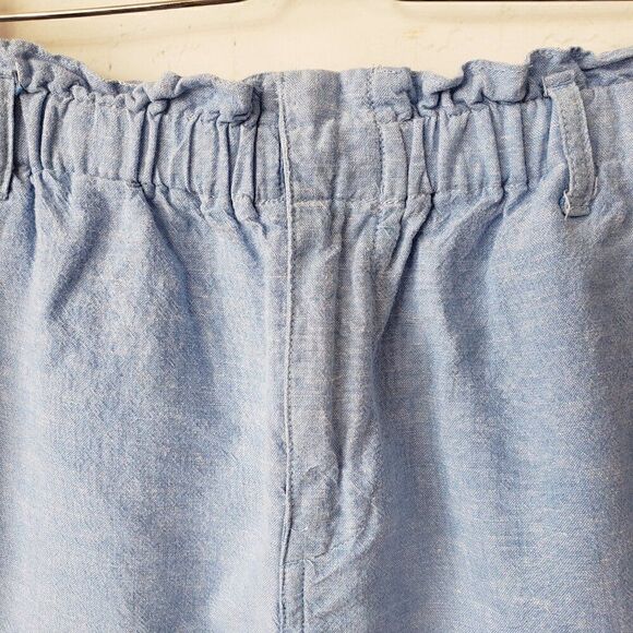 Carve Designs Journey Linen Blend Shorts Size 0 Chambray Blue Cuffed Coastal - Picture 3 of 8